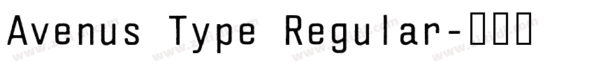 Avenus Type Regular字体转换